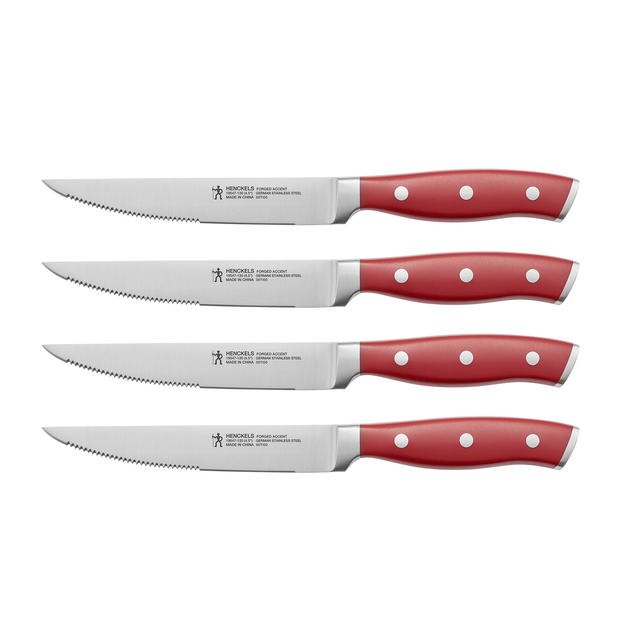 Henckels Forged Accent Set of 4 Steak Knife Set, German Engineered Informed by 100+ Years of Mastery